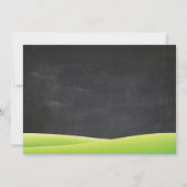 黒板水滑りプール誕生パーティー 招待状 (裏面)