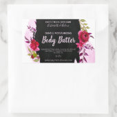 黒板水絵を描色体バターラベル 長方形シール (バッグ)