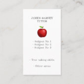 黒板水色アップルターター先生事業 名刺 (裏面)