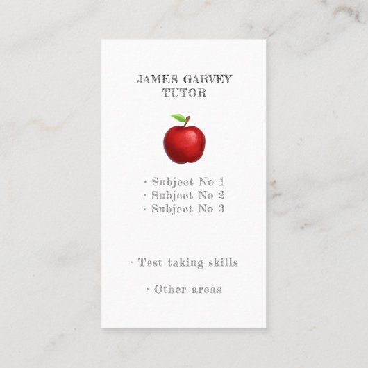 黒板水色アップルターター先生事業 名刺 (裏面)