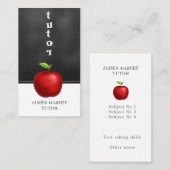 黒板水色アップルターター先生事業 名刺 (正面/裏面)