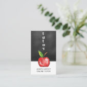 黒板水色アップルターター先生 名刺 (スタンド正面)