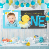 黒板水色アヒルOh何おもしろい写真パーティー 横断幕