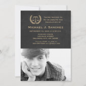 黒板法科卒業 招待状 (正面)