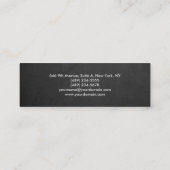 黒板灰色モダンプロフェッショナルトレンディー平野 スキニー名刺 (裏面)