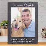 黒板犬パパパーソナライズされたペット写真 フォトプラーク<br><div class="desc">「お前は犬が望むパパだ」!この父の日与えのパパは彼の友人からパーソナライズされたの可愛いペットの写真最高のプラーク。犬の名前と写真でパーソナライズお気に入りのする。この犬のパパの父親の日のプラークお気に入りのは、すべての犬のパパと愛犬家の一つである!犬素晴らしからの贈り物。COPYRIGHT © 2020 Judy Burrows, Black Dog Art - All Rights Reserved.黒板ドッグパパパーソナライズされたペットフォトプラーク</div>