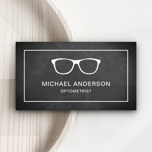 黒板白眼鏡アイドクターフォトメータ 名刺