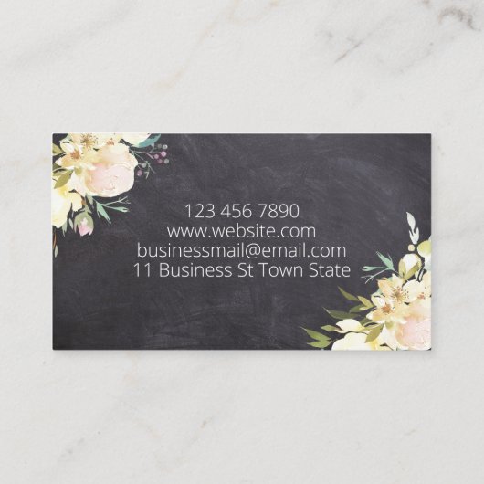 黒板石けん蝋燭大豆ろう液及びDIY船 名刺 (裏面)