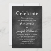 黒板祝除職パーティの招待状 招待状 (正面)