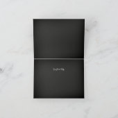 黒板私の新婦付添人カードです 招待状 (内部)