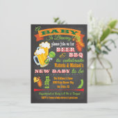 黒板秋のベビーは赤ちゃんシャワーを醸造している 招待状 (スタンド正面)