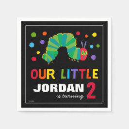 黒板空腹キャタピラ |ハッピーバースデー スタンダードカクテルナプキン