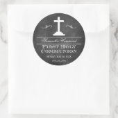 黒板第一の聖餐式 ラウンドシール (バッグ)