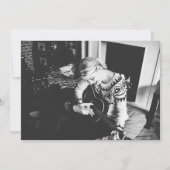 黒板素朴ヴィンテージ花盛りフレーム セーブザデート (裏面)