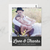 黒板素朴 |さん結婚のポストカード ポストカード (正面/裏面)