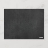 黒板結婚のテーブル番号 ポストカード (裏面)