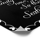 黒板結婚の座席計画 ポスター (角)