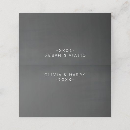 黒板結婚の折り畳み座席表 プレイスカード (外部開封)