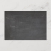 黒板結婚の願い事。ボホピンクフローラ エンクロージャーカード (裏面)