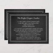 黒板結婚レシピメッセージカード ポストカード (正面/裏面)