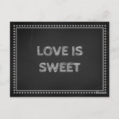 黒板結婚レシピメッセージカード ポストカード (裏面)