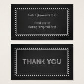 黒板結婚式の引き出物ラベル (正面&裏面)