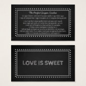 黒板結婚式の引き出物レシピラベル (正面&裏面)