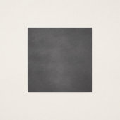 黒板結婚式招待状名プレートカード (裏面)