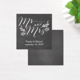 黒板結婚式招待状名プレートカード
