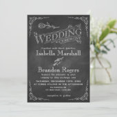 黒板結婚式招待状 招待状 (スタンド正面)