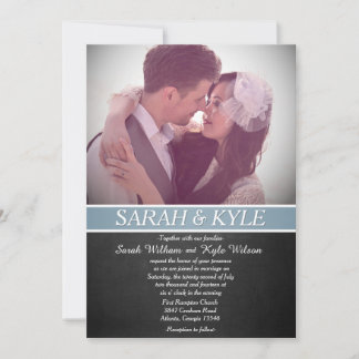 黒板結婚式招待状 招待状