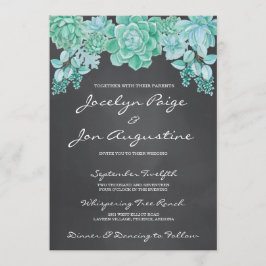 黒板結婚式招待状 招待状