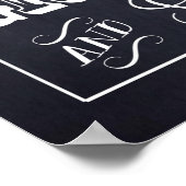 黒板結婚式看板 おしゃれフォトブース 20" x 30" ポスター (角)