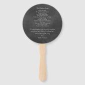 黒板結婚式 プログラムファン ハンドファン (裏面)