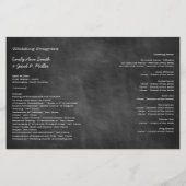 黒板結婚式 プログラム (裏面)