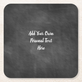 黒板結婚文字 スクエアペーパーコースター