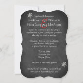 黒板結婚病 | 赤、銀の雪片 招待状 (裏面)