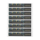 黒板結婚葉 ラップアラウンドラベル (シート)