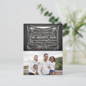 黒板聖なる書物、 経典クリスマス シーズンポストカード (スタンド正面)