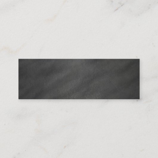 黒板背景レトロスタイル スキニー名刺 (正面)