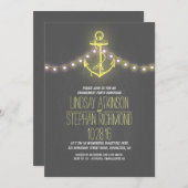 黒板航海の婚約パーティの招待 招待状 (正面/裏面)