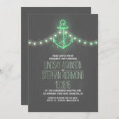 黒板航海の婚約パーティの招待 招待状 (正面/裏面)