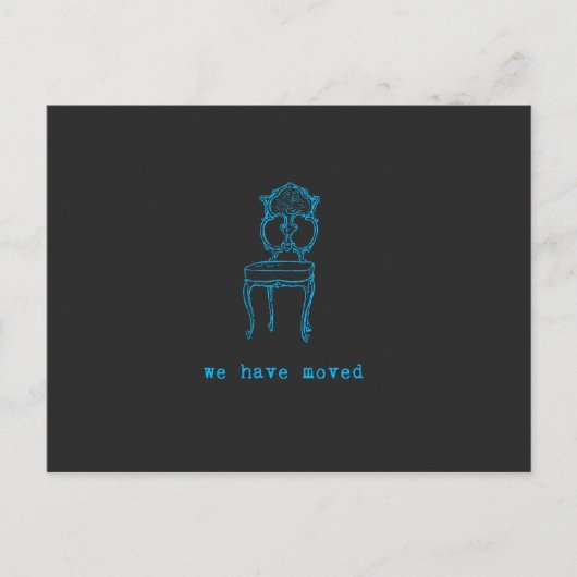 黒板色に変わった 案内ポストカード (正面)