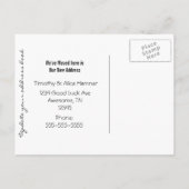 黒板色の自転車を動かした 案内ポストカード (裏面)