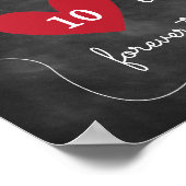 黒板記念日サイン |パーティー装飾 ポスター (角)