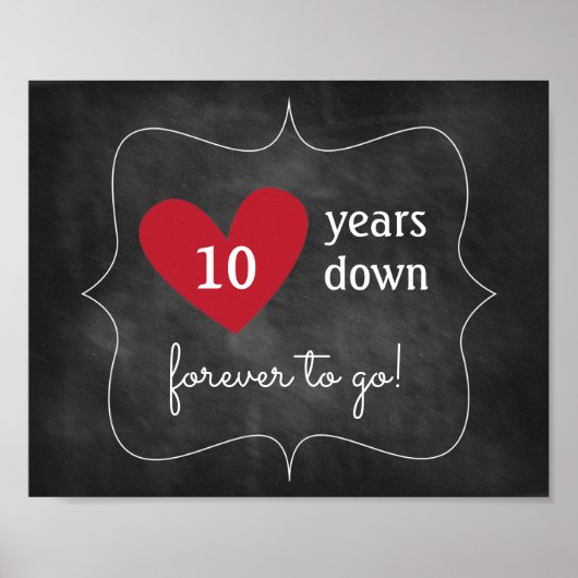 黒板記念日サイン |パーティー装飾 ポスター (正面)