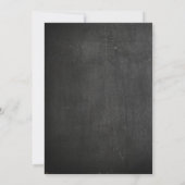 黒板誕生日パーティーの招待状 招待状 (裏面)