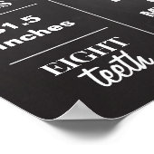 黒板誕生日ポスターと写真 ポスター (角)