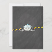 黒板警察の誕生日パーティーへの招待 招待状 (裏面)