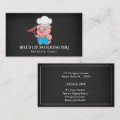 黒板豚バーベキューポークビジネスカード 名刺 (正面/裏面)